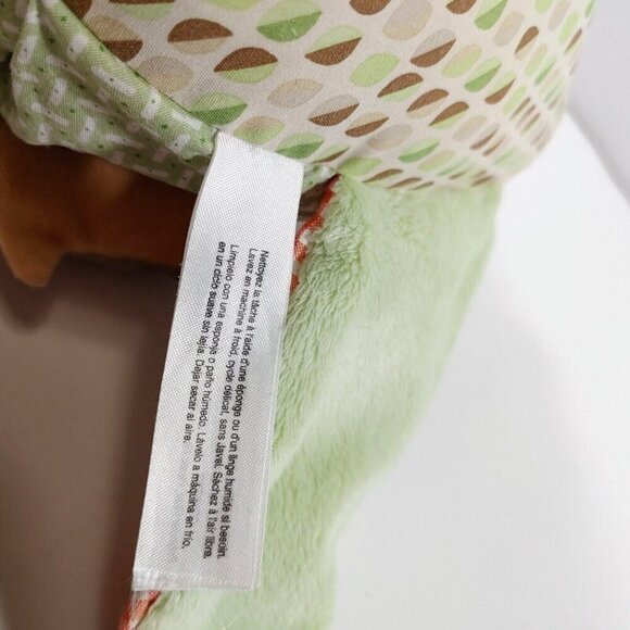 Pottery Barn Skip Hop Owl Rattle Toy Plush  Soft Toy Stuffed Green Tan 8" - Picture 5 of 5